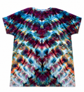 One-of-one handmade ice-dyed T-shirt inspired by Nebula by Spectral Drift